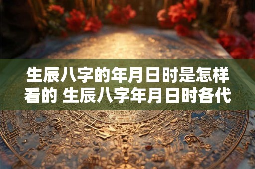 生辰八字的年月日时是怎样看的 生辰八字年月日时各代表什么