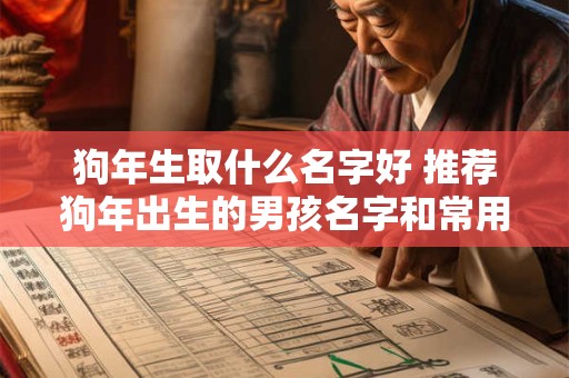 狗年生取什么名字好 推荐狗年出生的男孩名字和常用字