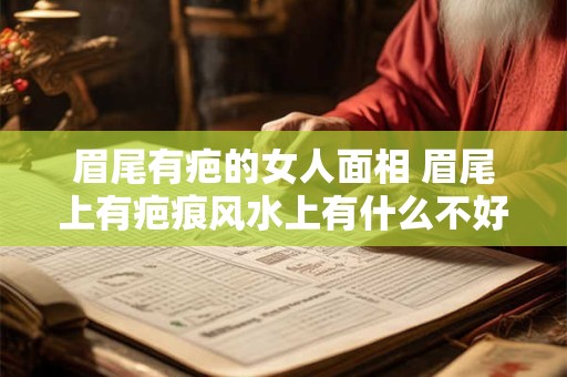 眉尾有疤的女人面相 眉尾上有疤痕风水上有什么不好