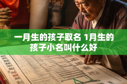 一月生的孩子取名 1月生的孩子小名叫什么好