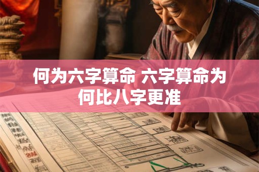 何为六字算命 六字算命为何比八字更准