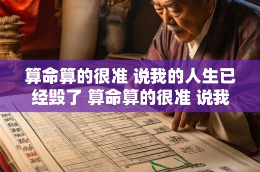 算命算的很准 说我的人生已经毁了 算命算的很准 说我的人生已经毁了是真的吗