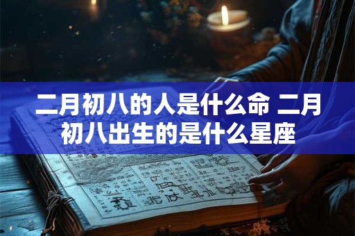 二月初八的人是什么命 二月初八出生的是什么星座