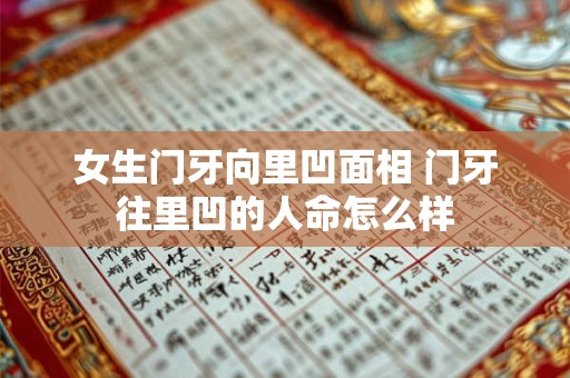 女生门牙向里凹面相 门牙往里凹的人命怎么样
