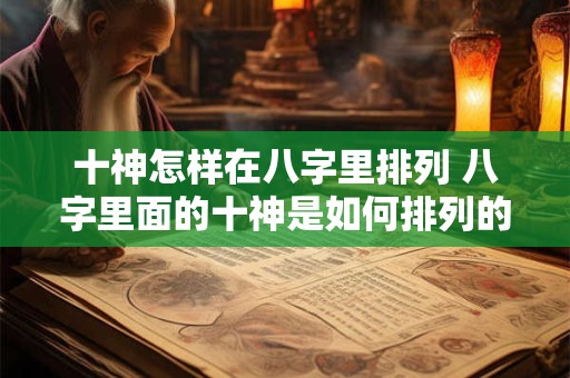 十神怎样在八字里排列 八字里面的十神是如何排列的呢
