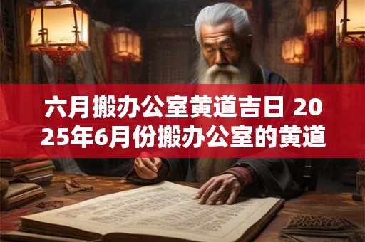 六月搬办公室黄道吉日 2025年6月份搬办公室的黄道吉日查询
