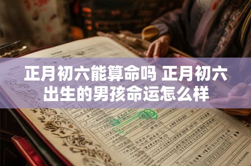 正月初六能算命吗 正月初六出生的男孩命运怎么样