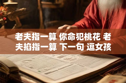 老夫指一算 你命犯桃花 老夫掐指一算 下一句 逗女孩用的