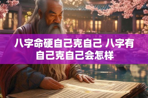 八字命硬自己克自己 八字有自己克自己会怎样