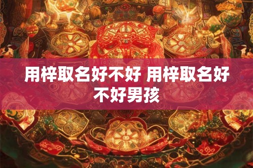 用梓取名好不好 用梓取名好不好男孩