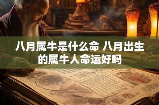 八月属牛是什么命 八月出生的属牛人命运好吗