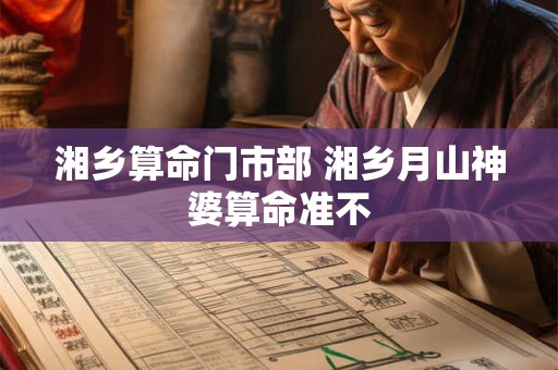 湘乡算命门市部 湘乡月山神婆算命准不