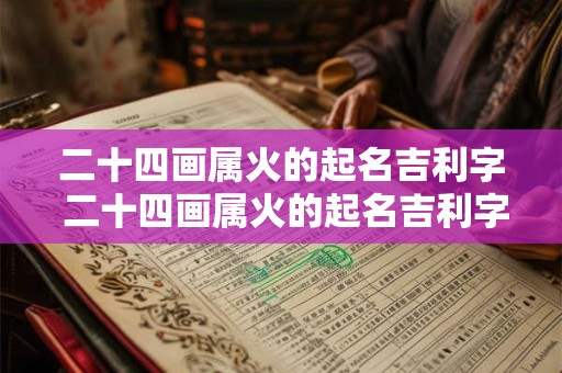 二十四画属火的起名吉利字 二十四画属火的起名吉利字有哪些