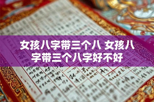 女孩八字带三个八 女孩八字带三个八字好不好