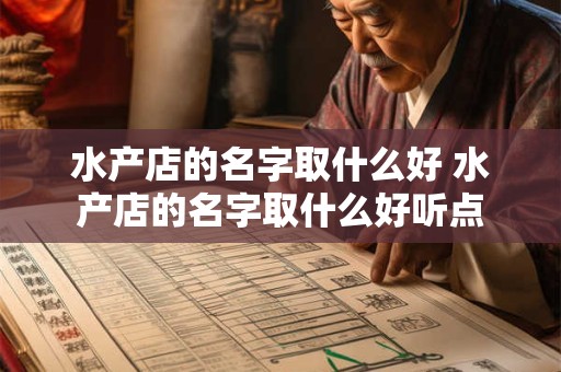 水产店的名字取什么好 水产店的名字取什么好听点