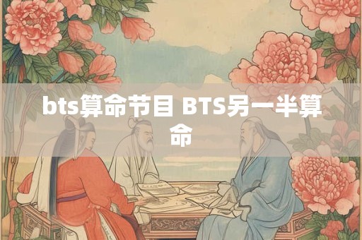 bts算命节目 BTS另一半算命