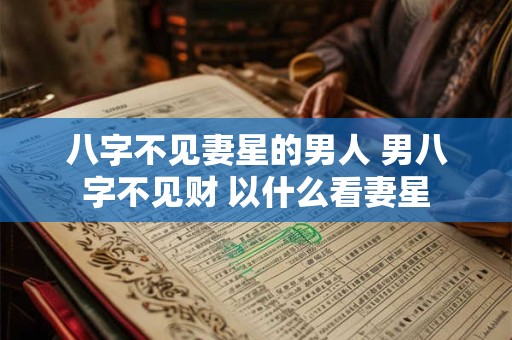八字不见妻星的男人 男八字不见财 以什么看妻星