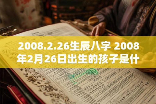 2008.2.26生辰八字 2008年2月26日出生的孩子是什么命