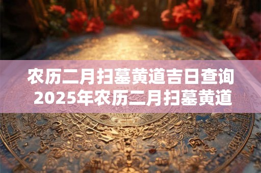 农历二月扫墓黄道吉日查询 2025年农历二月扫墓黄道吉日历表