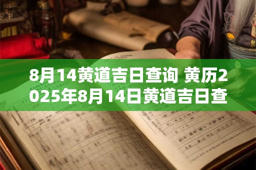 8月14黄道吉日查询 黄历2025年8月14日黄道吉日查询