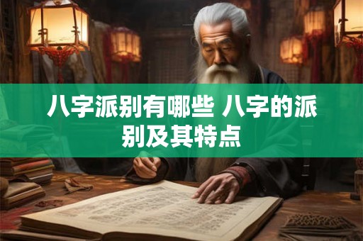 八字派别有哪些 八字的派别及其特点