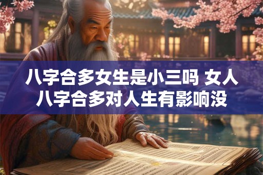 八字合多女生是小三吗 女人八字合多对人生有影响没