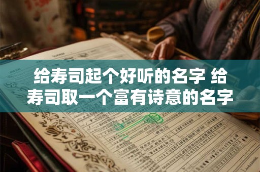 给寿司起个好听的名字 给寿司取一个富有诗意的名字
