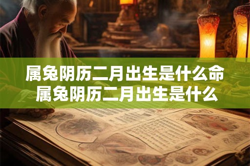 属兔阴历二月出生是什么命 属兔阴历二月出生是什么命格