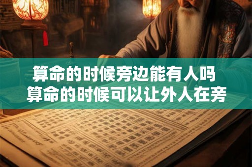 算命的时候旁边能有人吗 算命的时候可以让外人在旁边听吗
