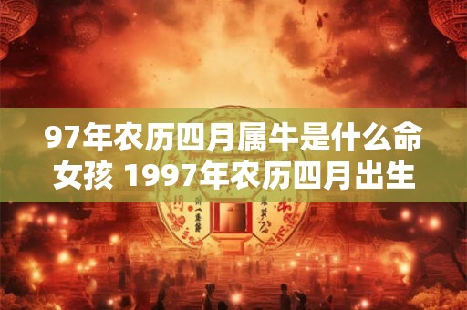97年农历四月属牛是什么命女孩 1997年农历四月出生生肖牛命好吗和什么属相最配
