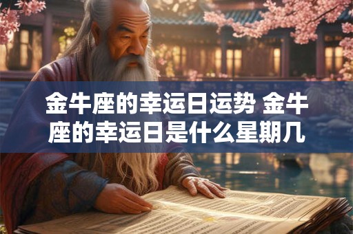 金牛座的幸运日运势 金牛座的幸运日是什么星期几