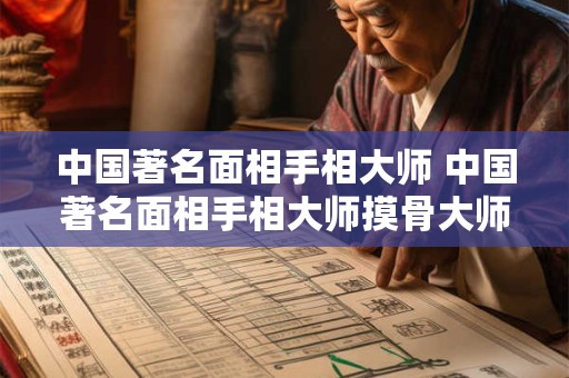 中国著名面相手相大师 中国著名面相手相大师摸骨大师称现在人多是动物骨头