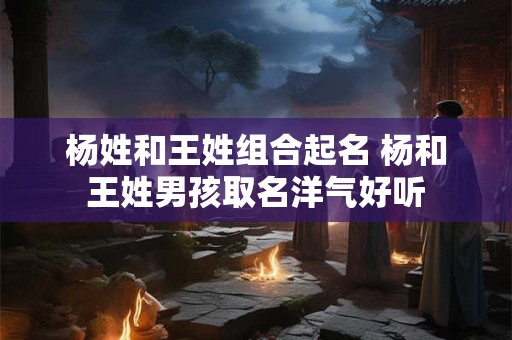 杨姓和王姓组合起名 杨和王姓男孩取名洋气好听