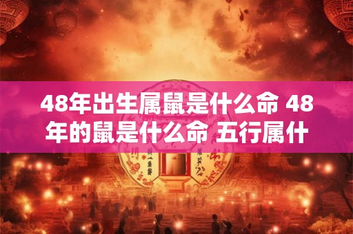 48年出生属鼠是什么命 48年的鼠是什么命 五行属什么