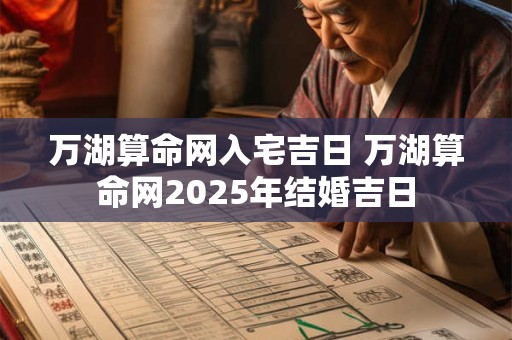 万湖算命网入宅吉日 万湖算命网2025年结婚吉日