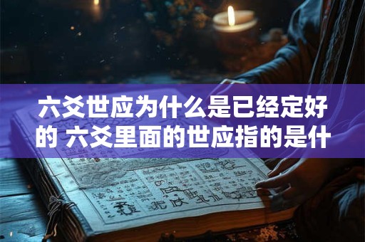 六爻世应为什么是已经定好的 六爻里面的世应指的是什么