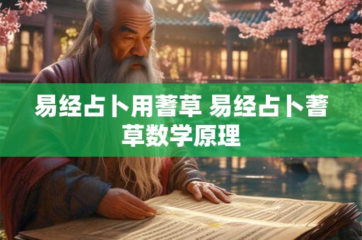 易经占卜用蓍草 易经占卜蓍草数学原理