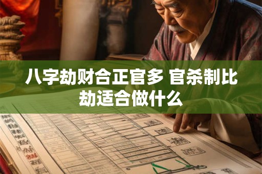 八字劫财合正官多 官杀制比劫适合做什么
