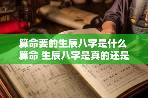 算命要的生辰八字是什么 算命 生辰八字是真的还是假的