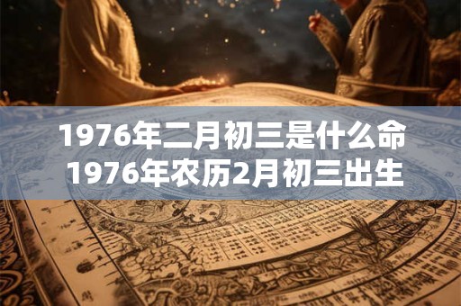1976年二月初三是什么命 1976年农历2月初三出生的命运