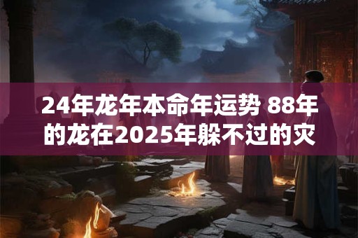 24年龙年本命年运势 88年的龙在2025年躲不过的灾