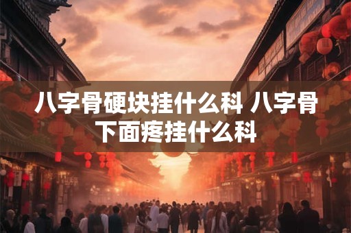 八字骨硬块挂什么科 八字骨下面疼挂什么科