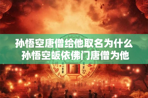 孙悟空唐僧给他取名为什么 孙悟空皈依佛门唐僧为他取名叫什么