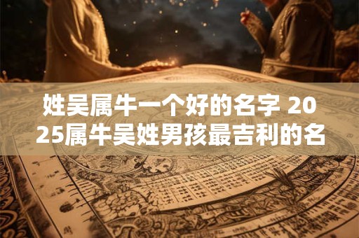 姓吴属牛一个好的名字 2025属牛吴姓男孩最吉利的名字
