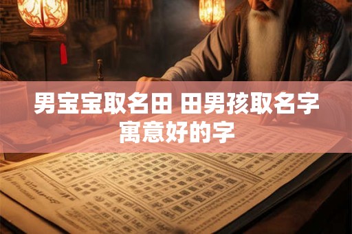 男宝宝取名田 田男孩取名字寓意好的字
