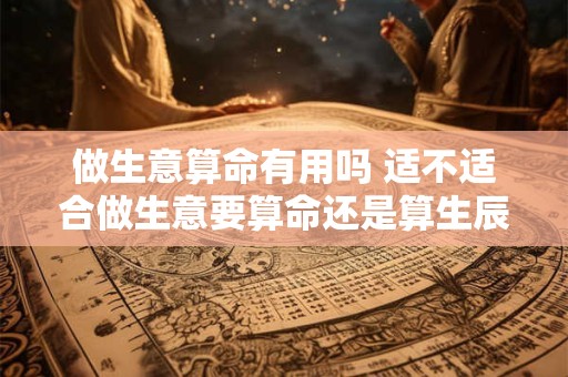 做生意算命有用吗 适不适合做生意要算命还是算生辰八字