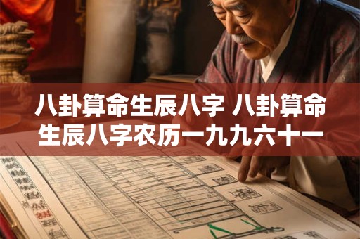 八卦算命生辰八字 八卦算命生辰八字农历一九九六十一二十二十一后
