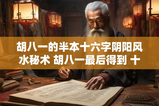 胡八一的半本十六字阴阳风水秘术 胡八一最后得到 十六字阴阳风水秘术 全书
