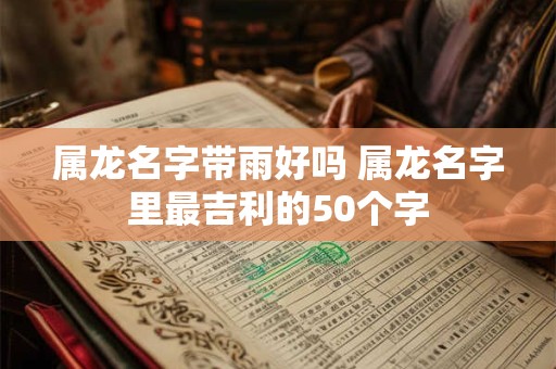 属龙名字带雨好吗 属龙名字里最吉利的50个字