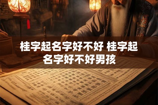 桂字起名字好不好 桂字起名字好不好男孩